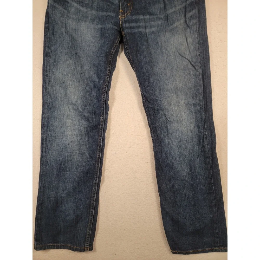 Levi's 514 Straight Fit Jeans W34 L32 Blue Denim‎ Men's Dark Wash